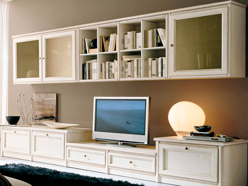 Parete attrezzata zona living: ecco come organizzarla al meglio ... Parete living