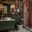 bagno vintage massimalista
